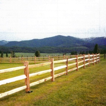 property surrounded with wood split rail fencing