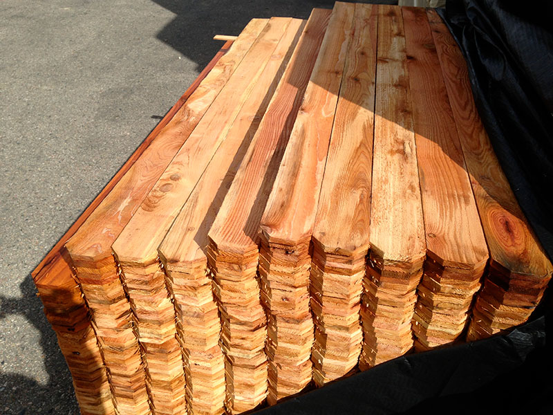 Sturdy cedar garden fence supplies